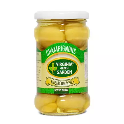 Virginia Green Garden Mushroom Whole (Glass Bottle)- 280g